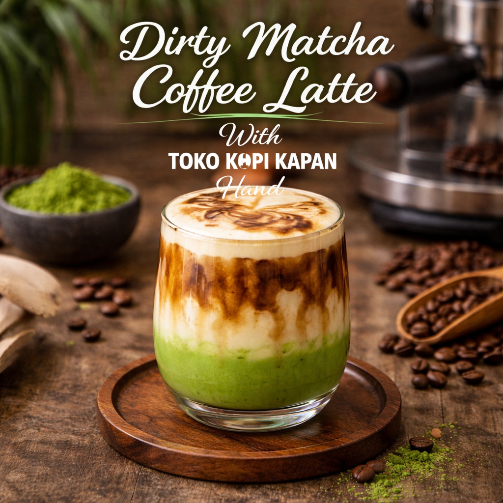 Dirty Matcha Coffee Latte